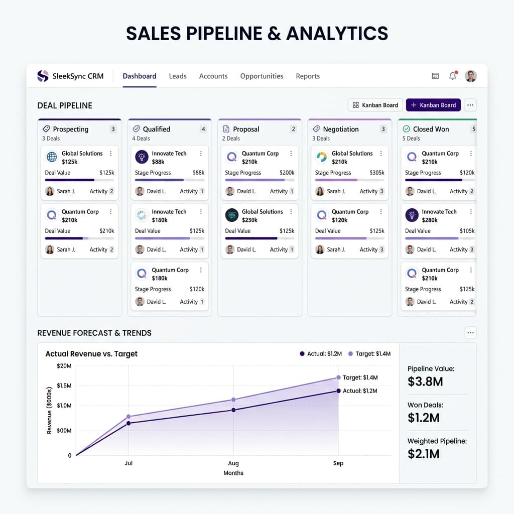 Systeme.io Dashboard Mockup